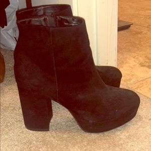 Black Platform Booties